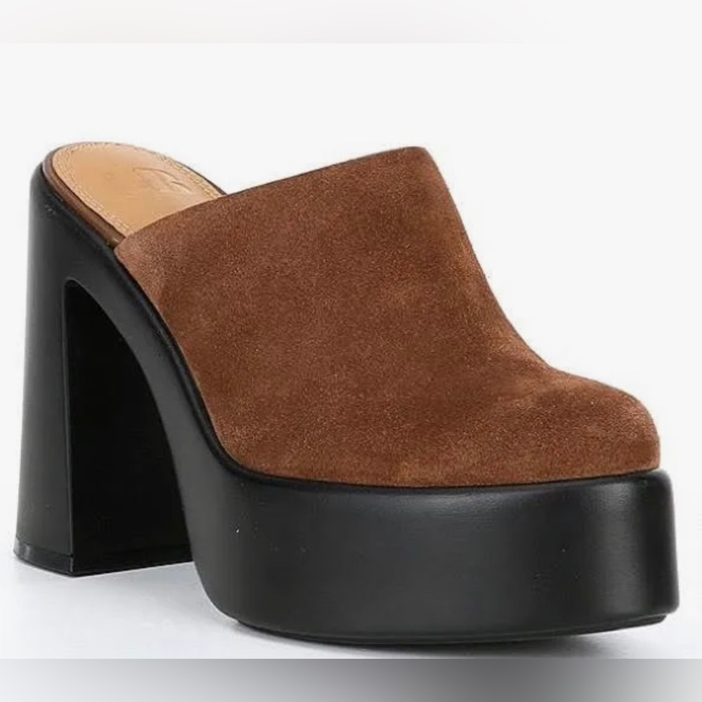 New Gianni Bini brown suede platform mules size 8.5 M